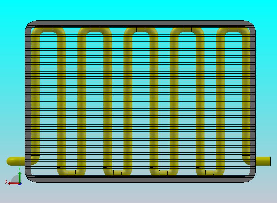 横流翅片管换热器_散热器