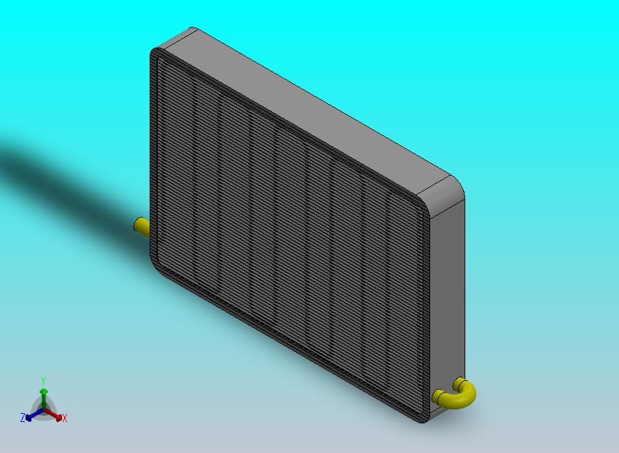 横流翅片管换热器_散热器