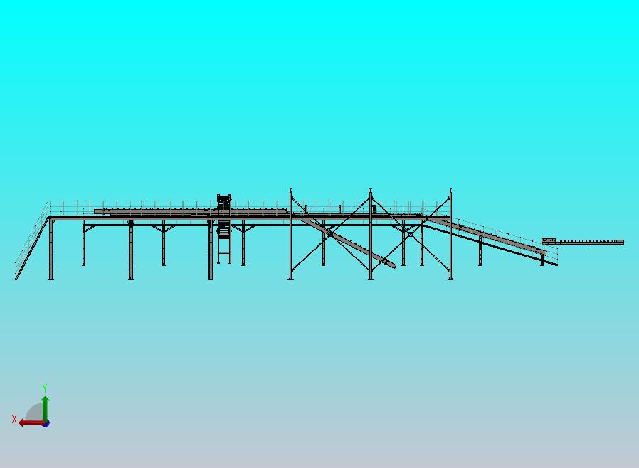 包装带式输送机结构