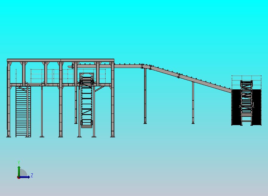 包装带式输送机结构
