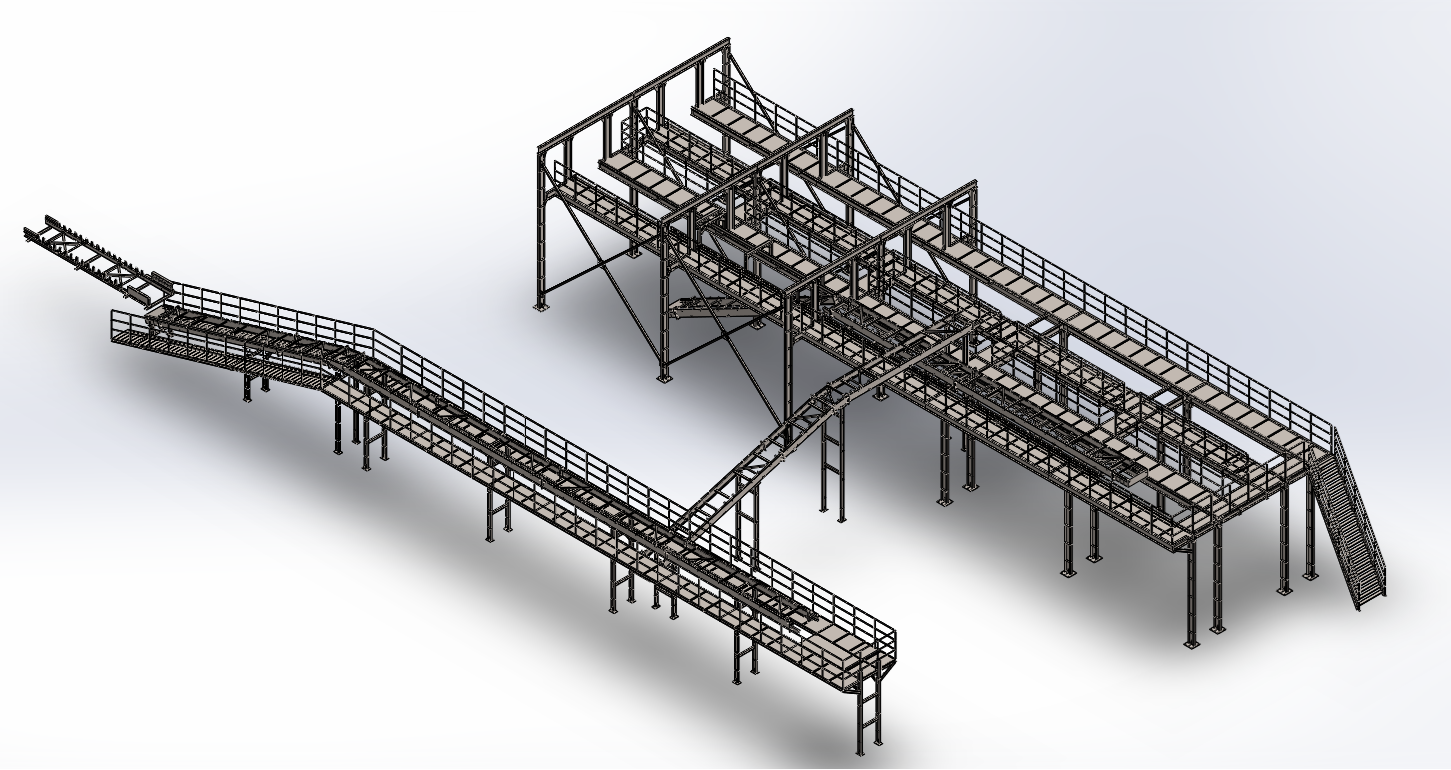 包装带式输送机结构