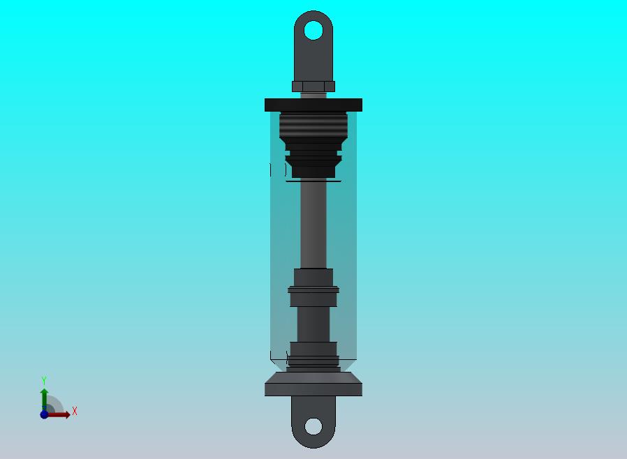 焊接式液压缸（带端盖孔眼）25x12x40.8毫米