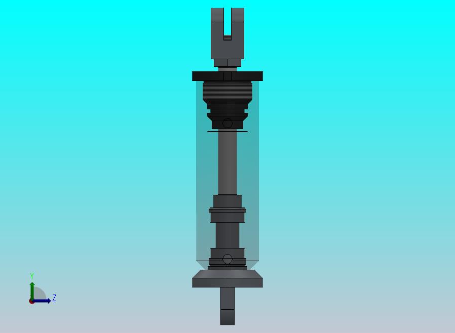 焊接式液压缸（带端盖孔眼）25x12x40.8毫米