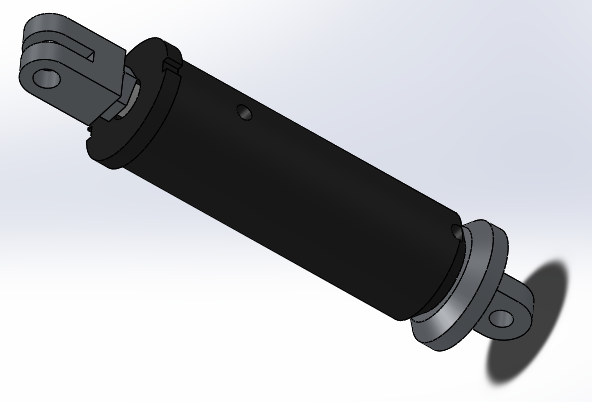 焊接式液压缸（带端盖孔眼）25x12x40.8毫米