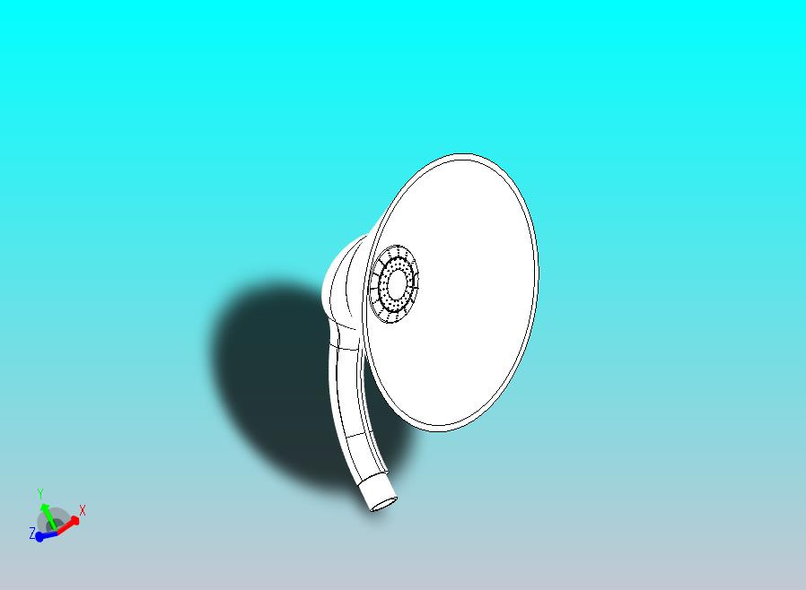 花洒莲蓬头模型