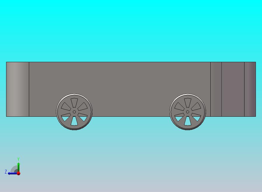 两栖车辆车轮收放装置三维