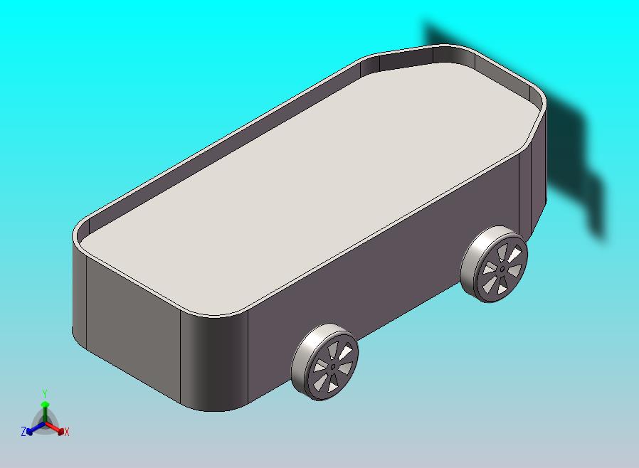 两栖车辆车轮收放装置三维