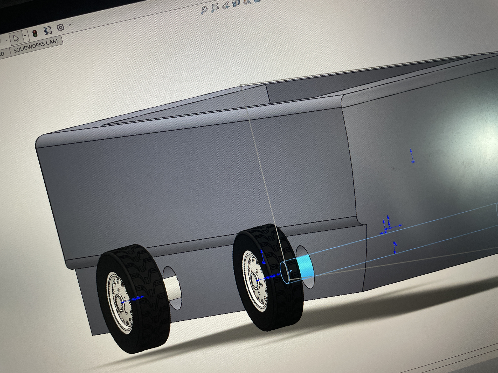 两栖车辆车轮收放装置三维