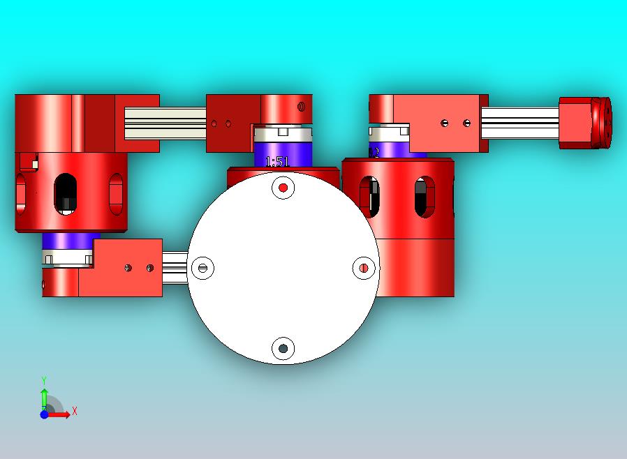 配备Nema17电机和行星齿轮箱的拟人机器人