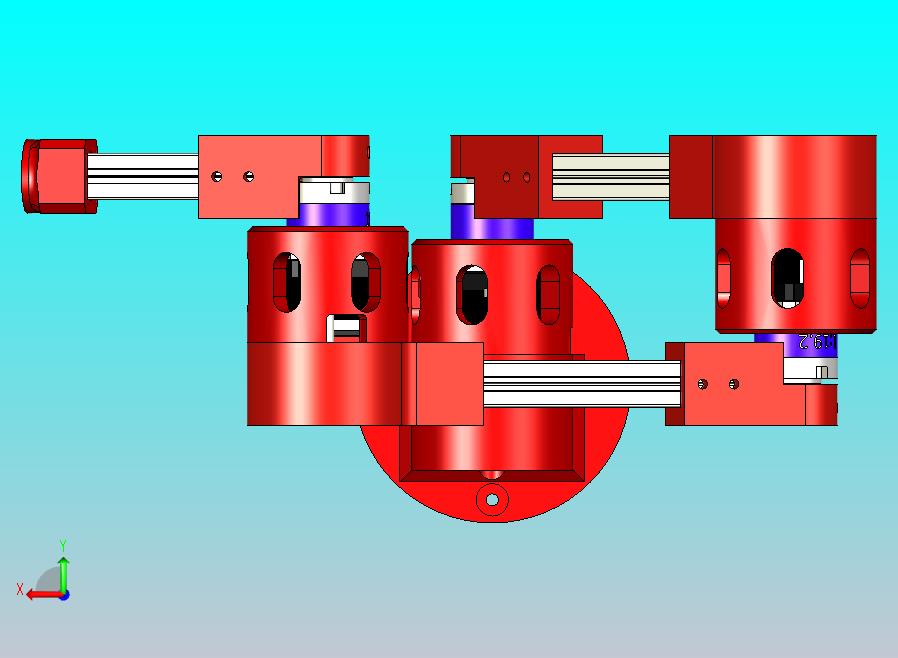 配备Nema17电机和行星齿轮箱的拟人机器人