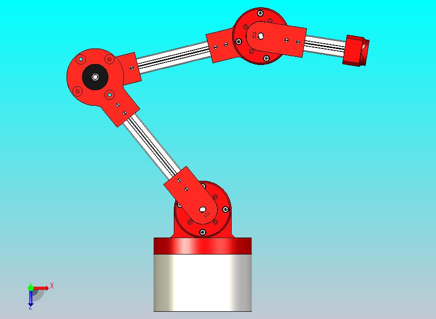配备Nema17电机和行星齿轮箱的拟人机器人