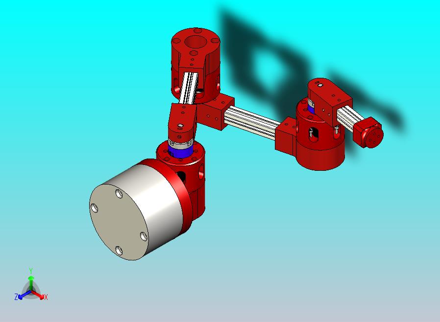 配备Nema17电机和行星齿轮箱的拟人机器人