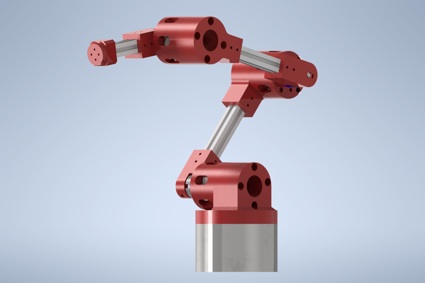 配备Nema17电机和行星齿轮箱的拟人机器人