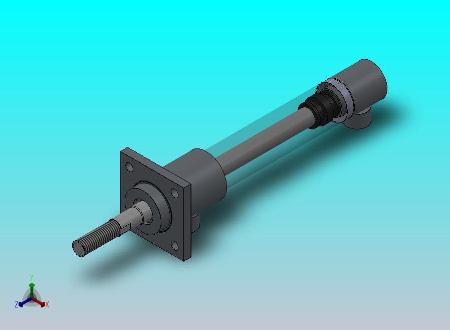 焊接式液压缸（杆端安装）25x16x124 mm