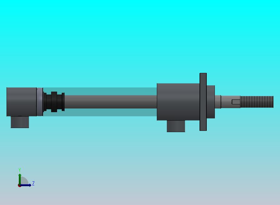 焊接式液压缸（杆端安装）25x16x124 mm