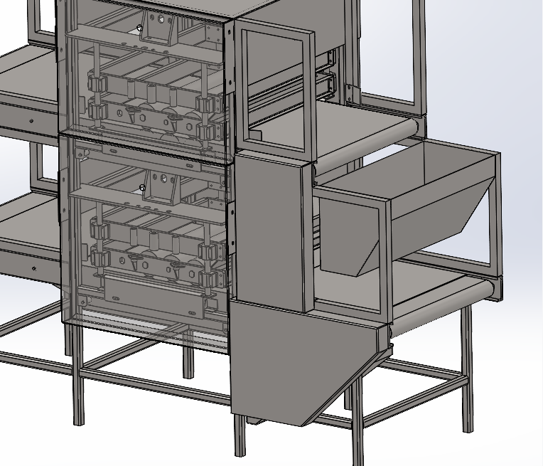 双层破泡辊筒线