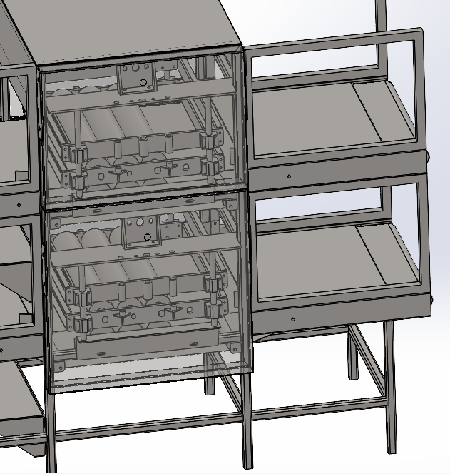 双层破泡辊筒线