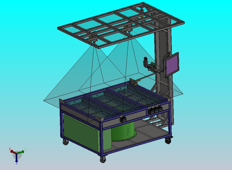 汽车内饰件冲孔检测站