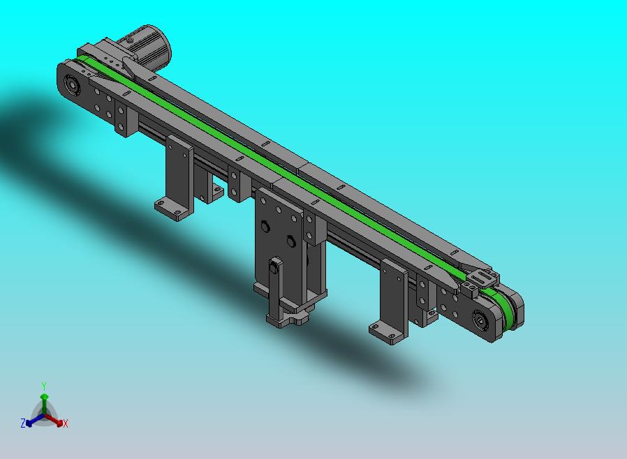 铝板的小型皮带输送机