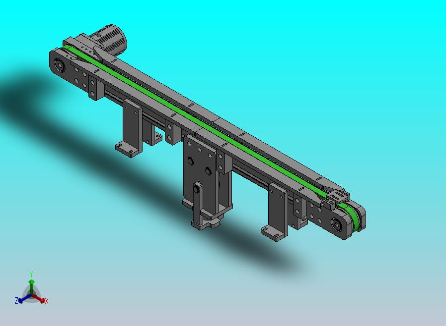 铝板的小型皮带输送机