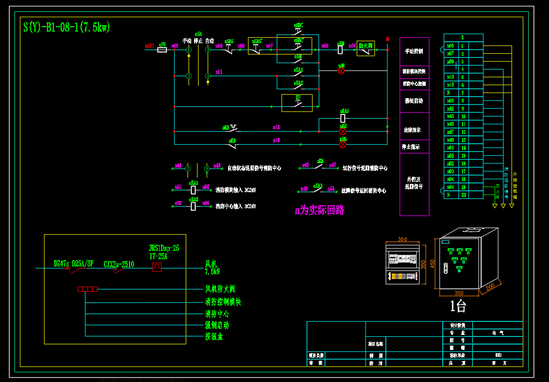 科技产业项目-成套电气配电箱动力柜深化图箱体图
