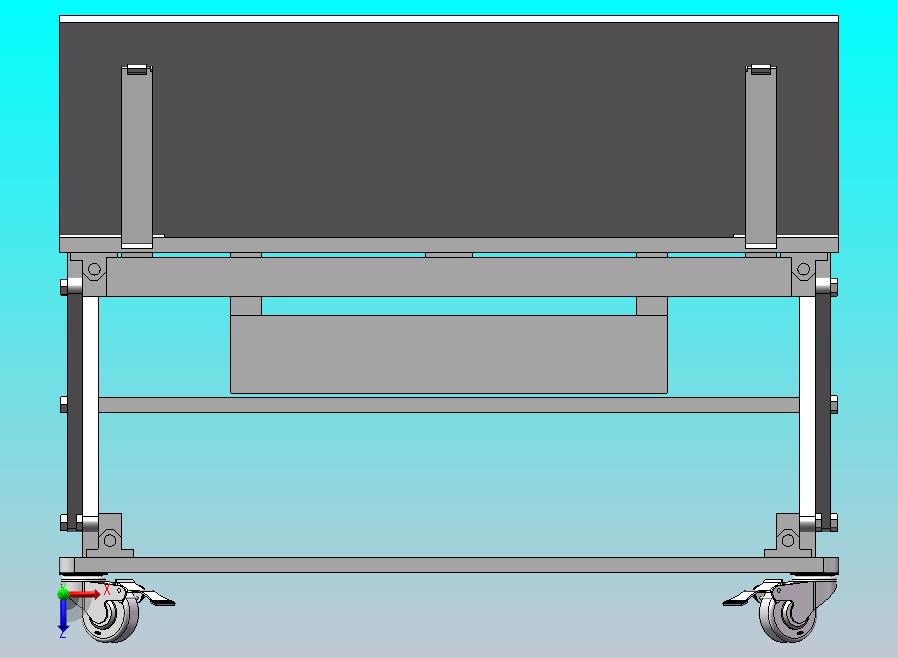 升降桌子三维模型