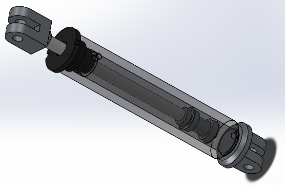 焊接式液压缸（带前安装孔）25x12x130 mm (1)
