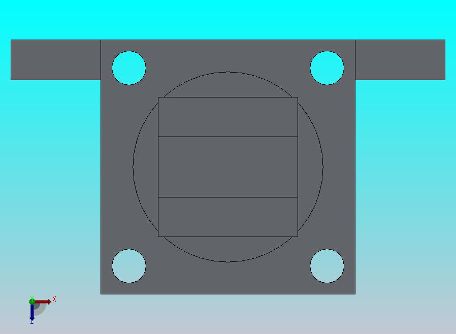 横拉杆液压缸（带底座）100x50x710 mm