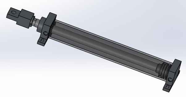 横拉杆液压缸（带底座）100x50x710 mm