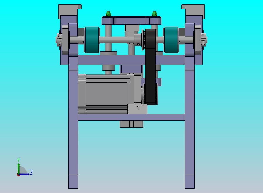 适用双列皮带输送机的顶升定位机构