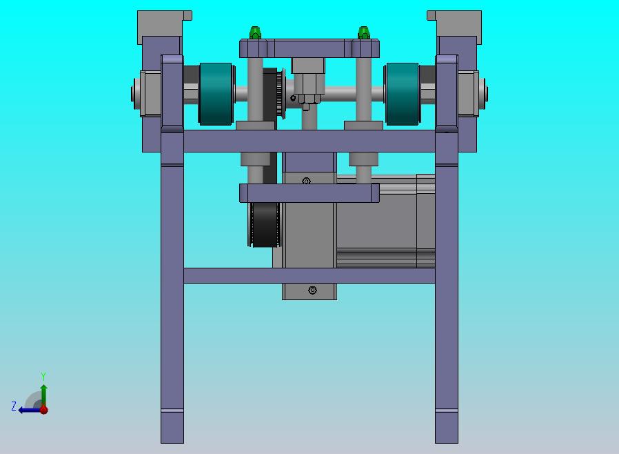 适用双列皮带输送机的顶升定位机构