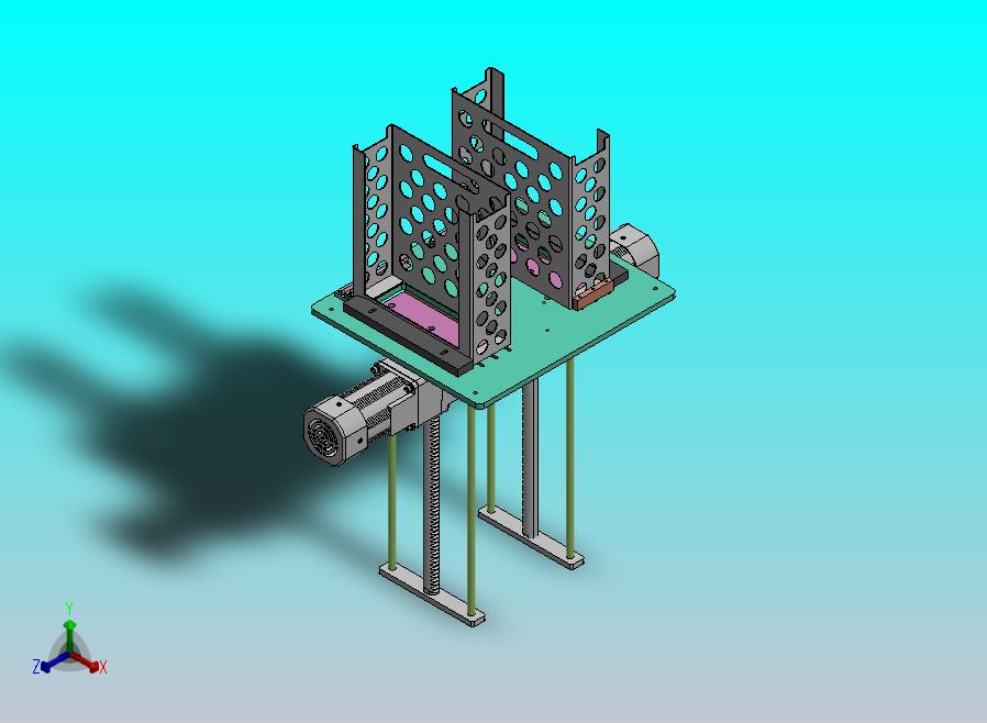 基于排杆电机的顶升供料机构