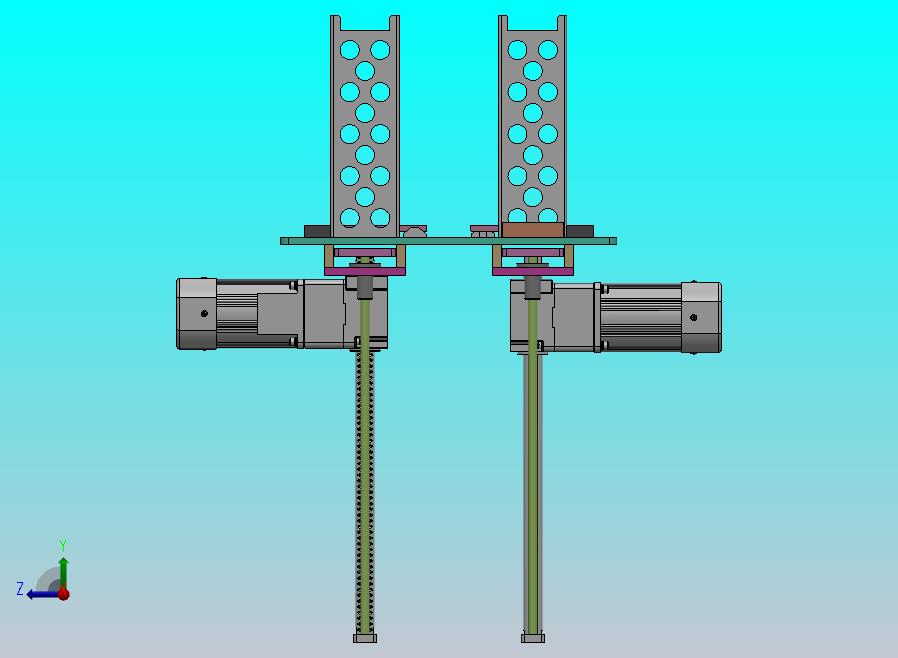 基于排杆电机的顶升供料机构