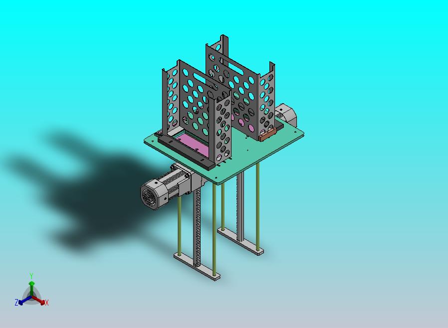 基于排杆电机的顶升供料机构