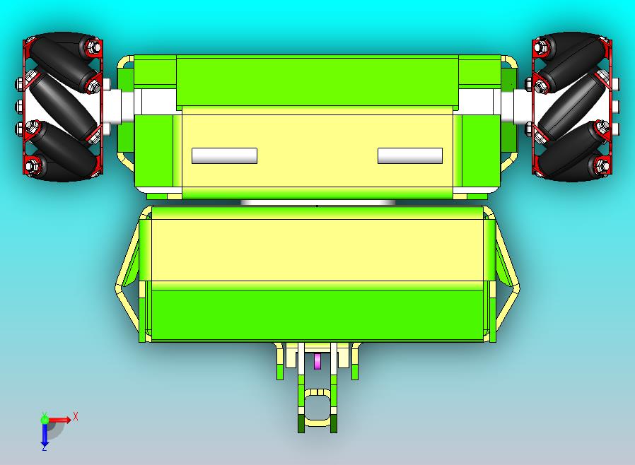 四轮麦克纳姆轮循迹坦克小车