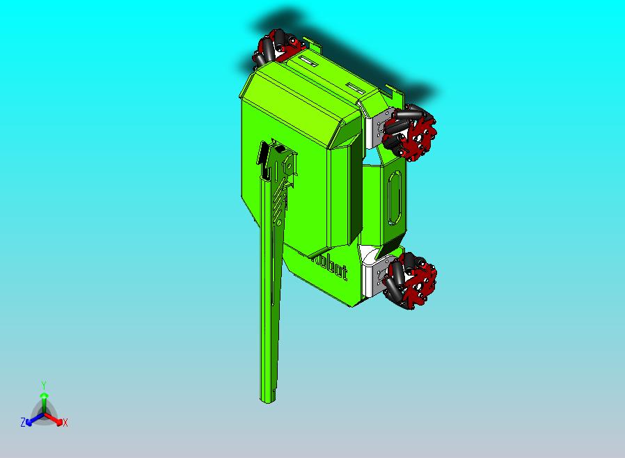 四轮麦克纳姆轮循迹坦克小车