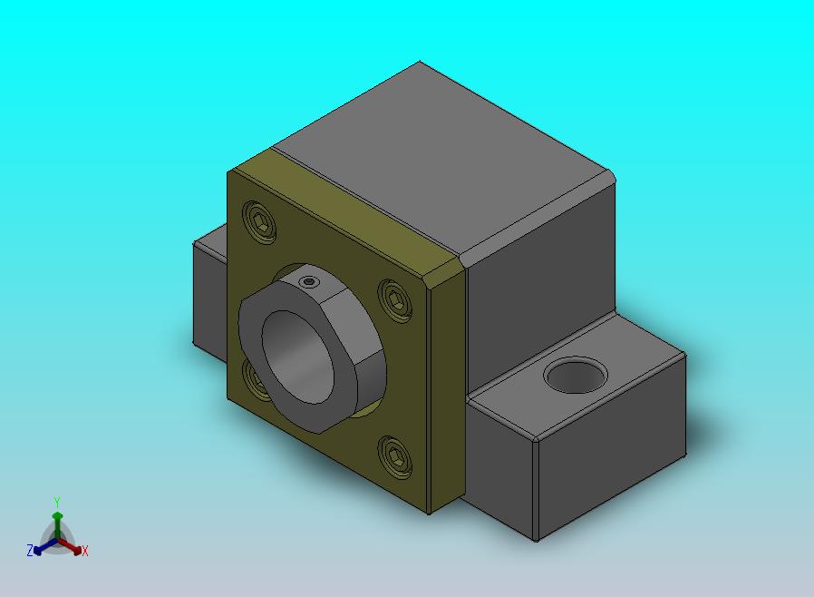 杆轴滑动穿行座