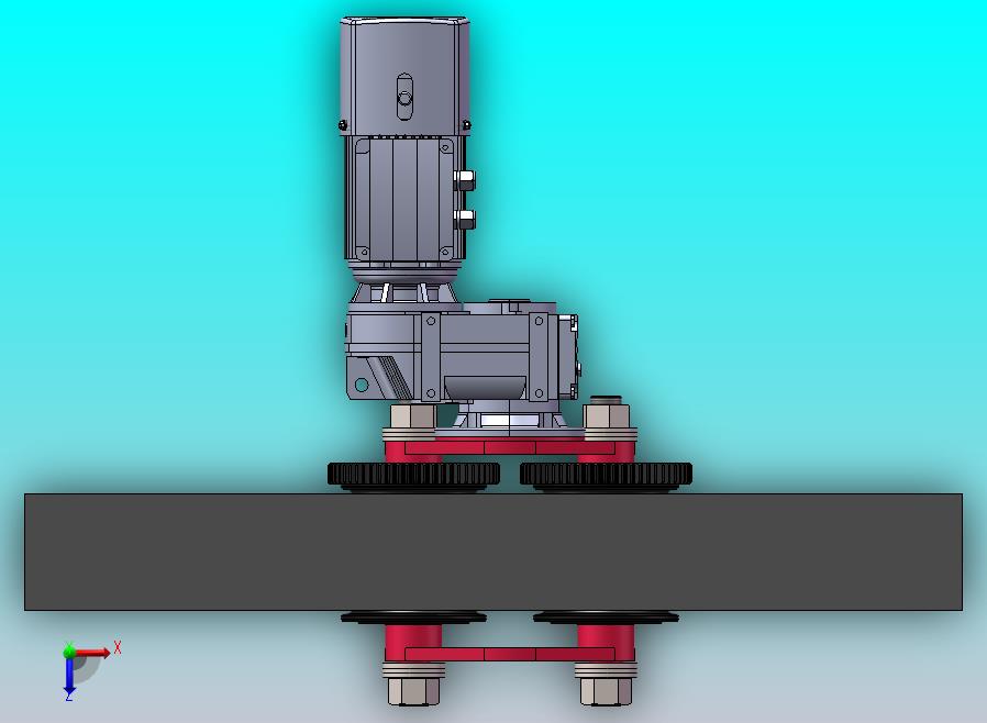 老式跑车三合一电机电动跑车F系列减速机
