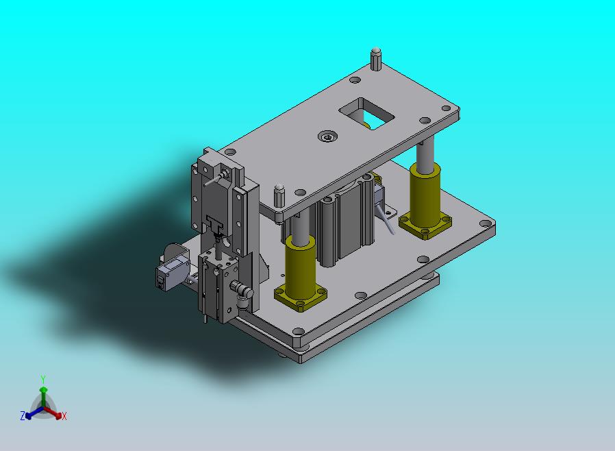 适用双列皮带输送机的顶升定位机构