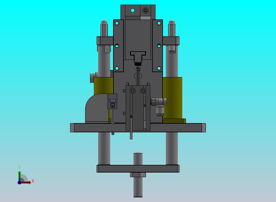 适用双列皮带输送机的顶升定位机构
