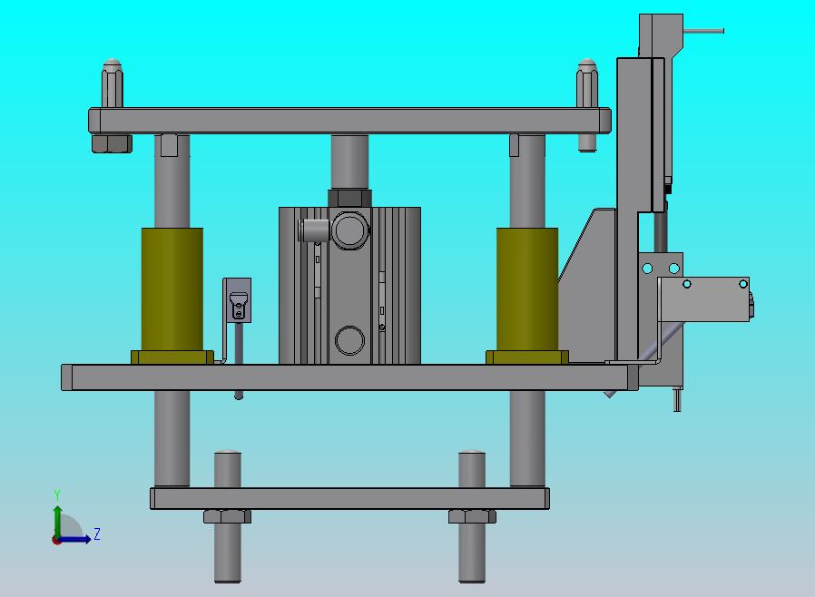 适用双列皮带输送机的顶升定位机构