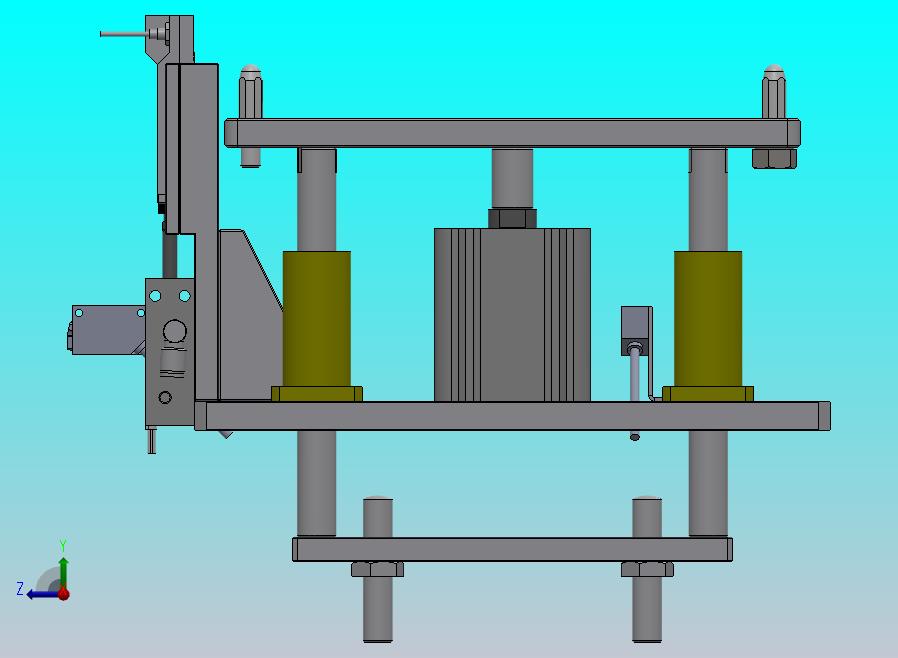 适用双列皮带输送机的顶升定位机构