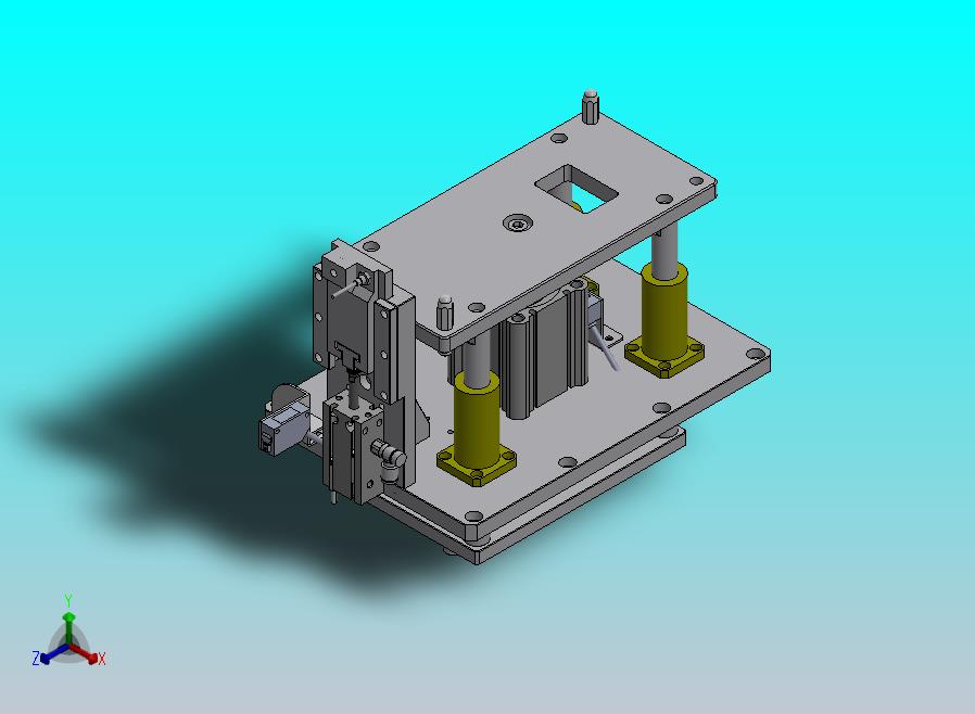 适用双列皮带输送机的顶升定位机构
