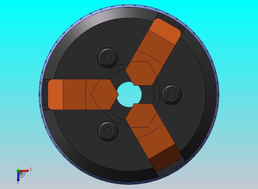 小型自定心三爪卡盘