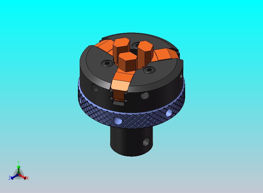 小型自定心三爪卡盘