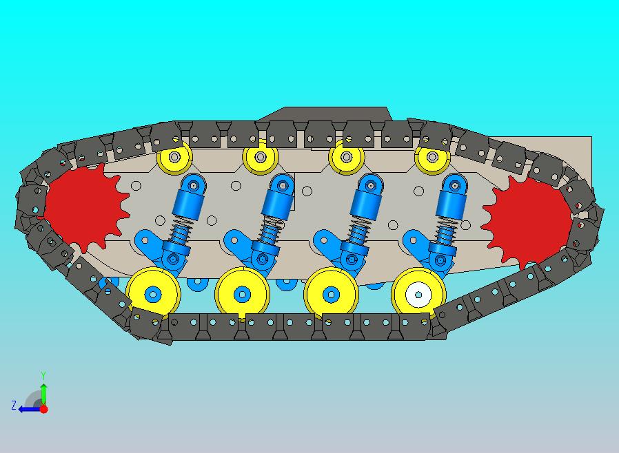 直流电机履带坦克玩具模型