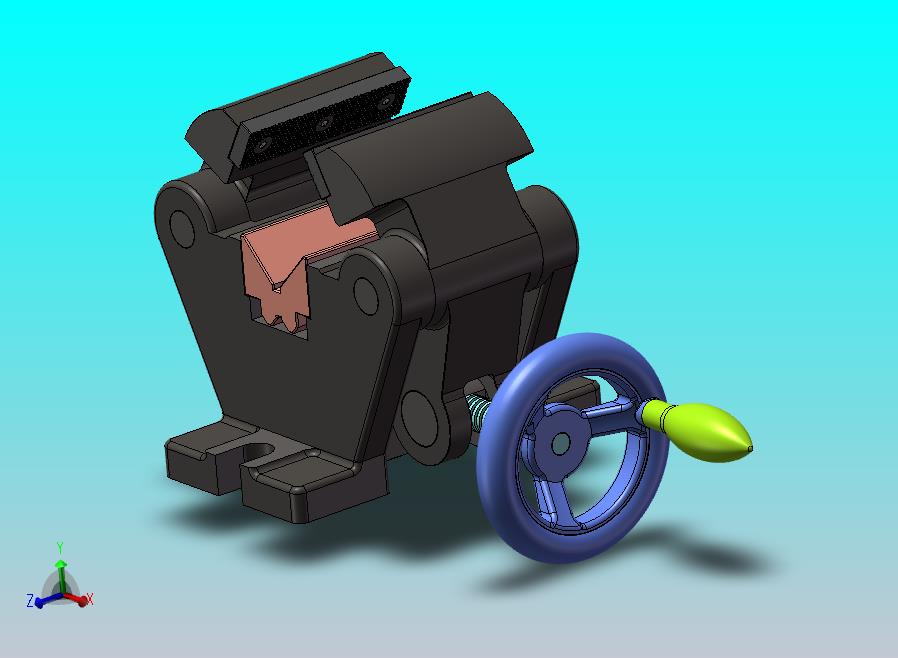 自定心老虎钳模型