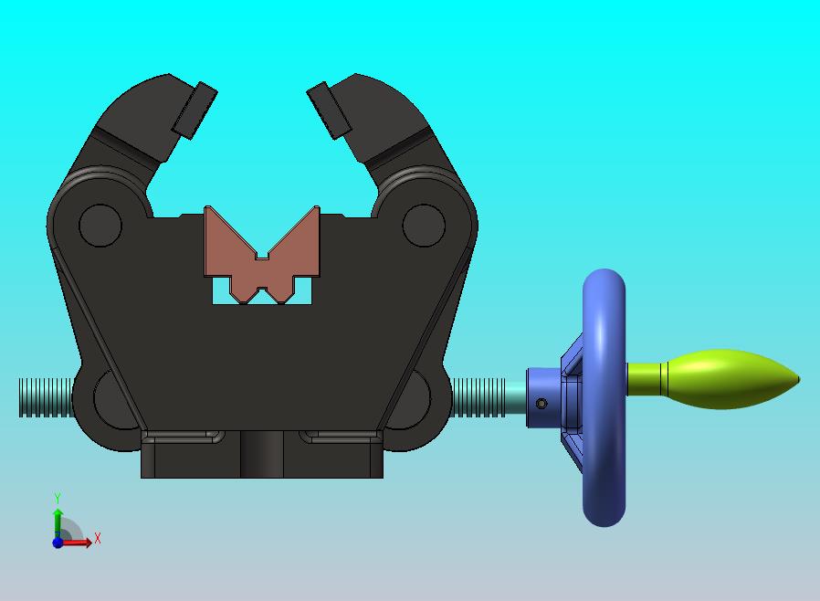自定心老虎钳模型