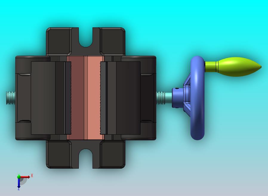 自定心老虎钳模型