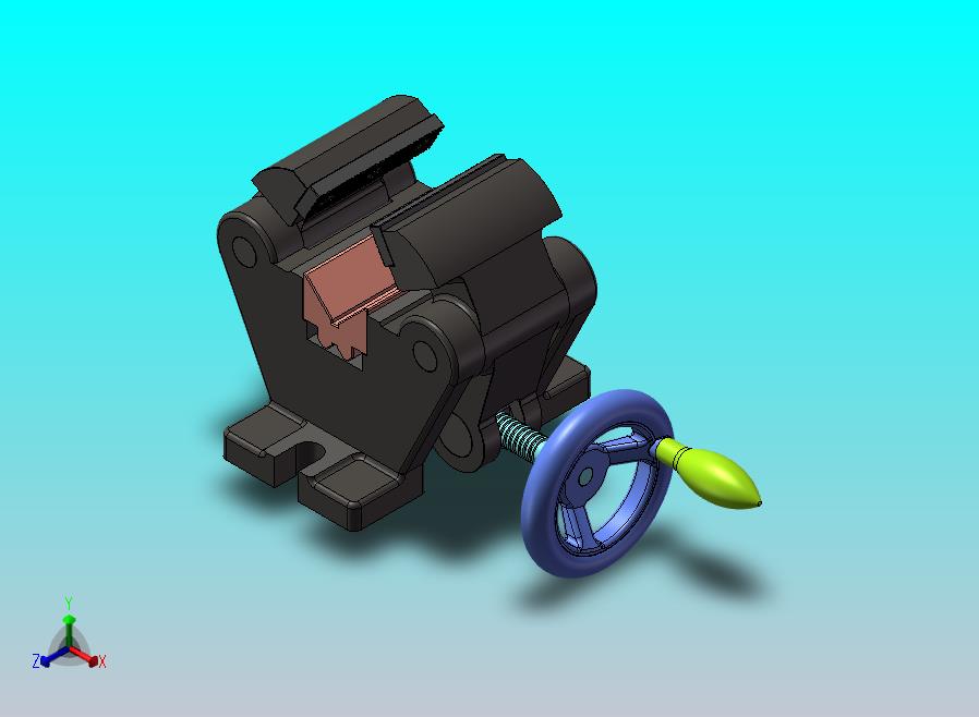 自定心老虎钳模型